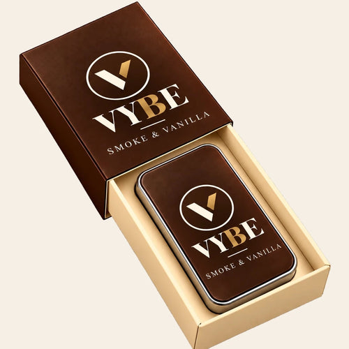 VYBE No. 03 Smoke & Vanilla — perfumy w kostce w pudełku