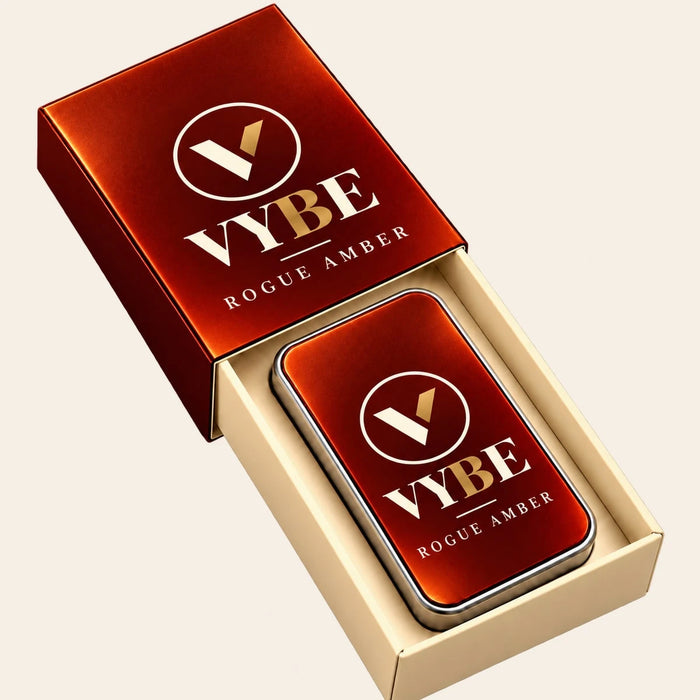 VYBE No. 05 Rouge Amber — perfumy w kostce w pudełku